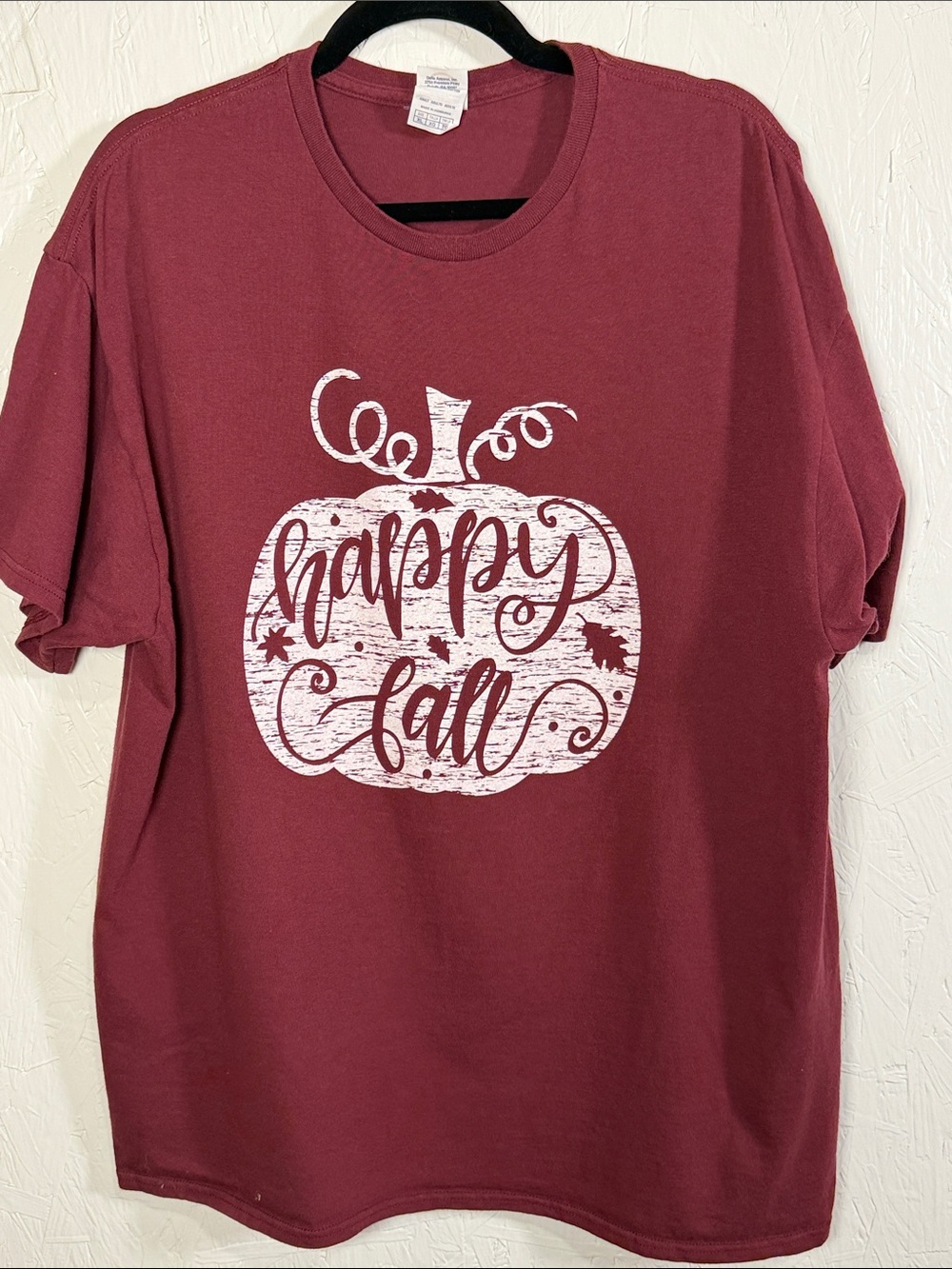 “Happy Fall” Maroon Tee